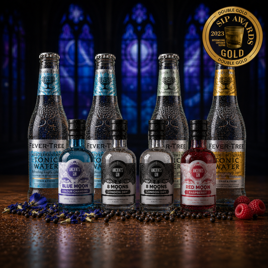 Gin Tasting Gift Box Set With 4 free Fever Tree Tonics