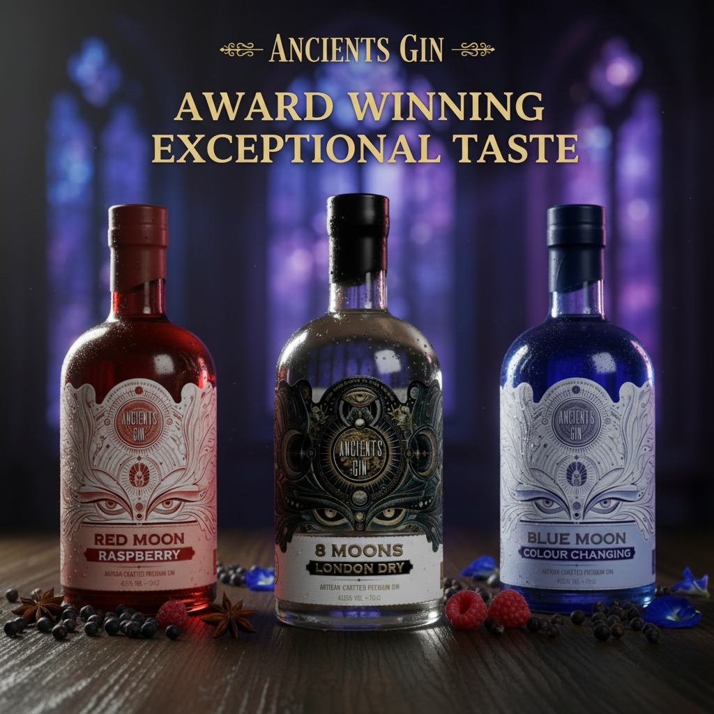 8 Moons London Dry Gin | Five Times Distilled | Ancients Gin