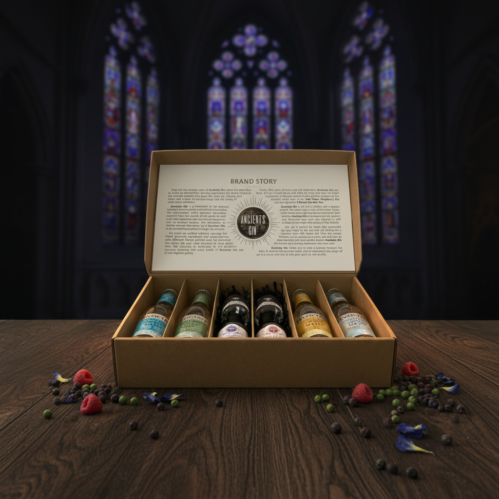 Gin Tasting Gift Box Set With 4 free Fever Tree Tonics